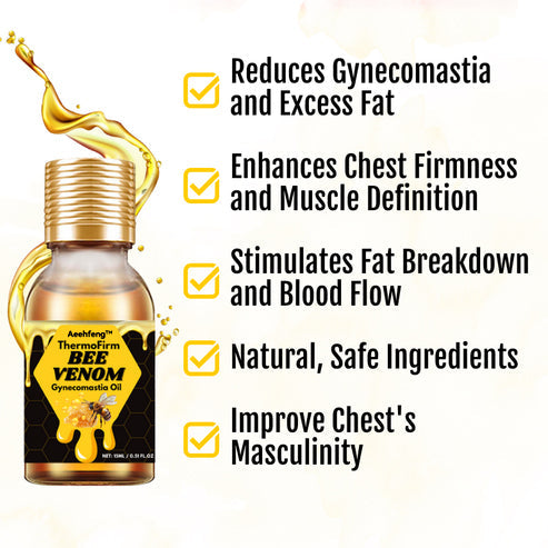 【gotówka przy odbiorze】💎Aeehfeng™ ThermoFirm Bee Venom Gynecomastia Oil-Resolve wzrost piersi, nagromadzenie tłuszczu i przekształcić swoje ciało do perfekcji! 🔥Limitowany czas rabatu - pozostało tylko 30 minut! Chwyć swój teraz!⏰