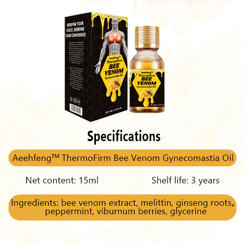 【gotówka przy odbiorze】💎Aeehfeng™ ThermoFirm Bee Venom Gynecomastia Oil-Resolve wzrost piersi, nagromadzenie tłuszczu i przekształcić swoje ciało do perfekcji! 🔥Limitowany czas rabatu - pozostało tylko 30 minut! Chwyć swój teraz!⏰