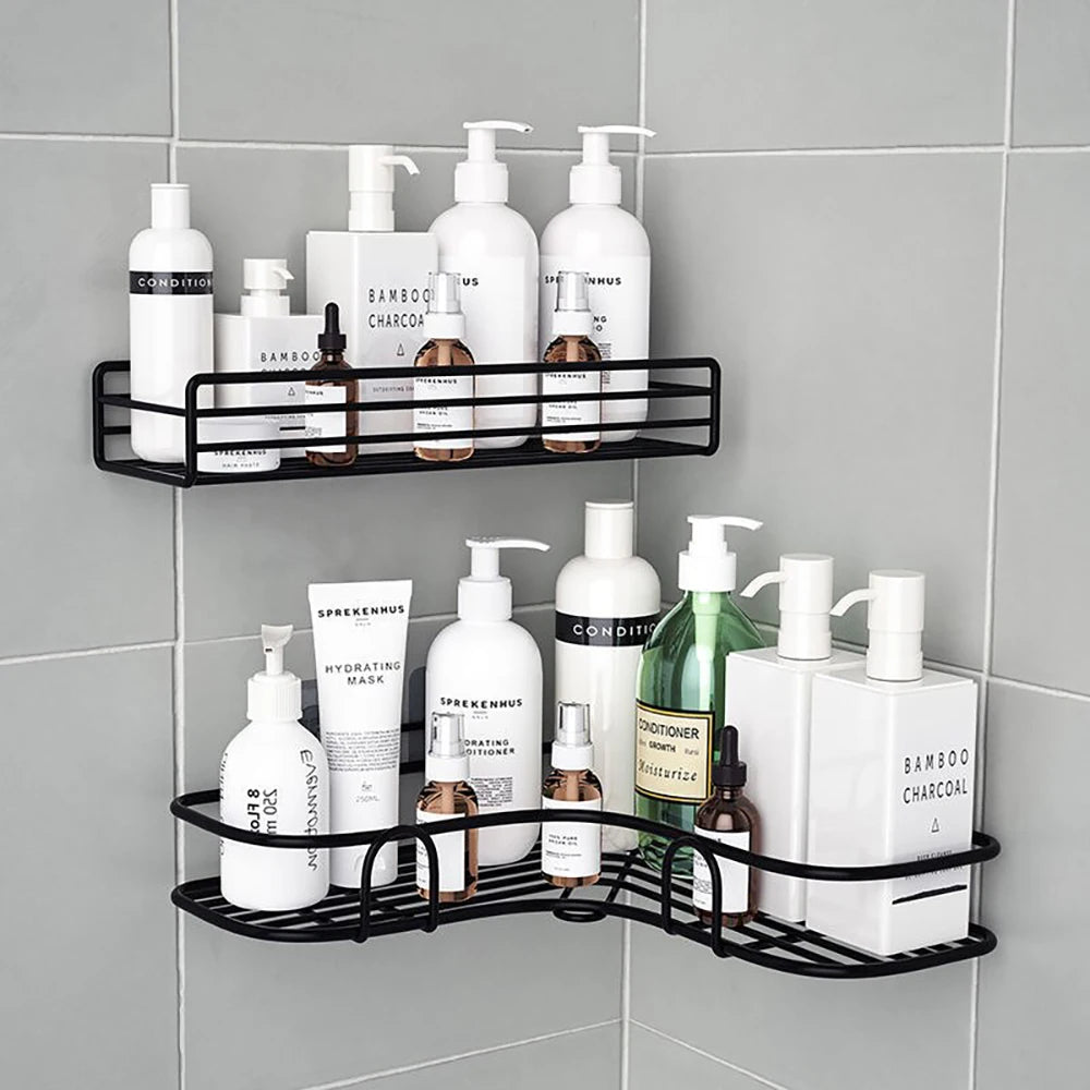 Creative home daily necessities small department stores kitchen bathroom wall corner shelves utensils and item storage tools
