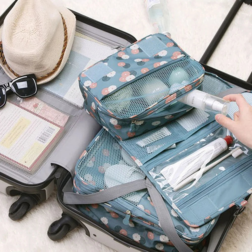 2023 Hook Makeup Bags Waterproof Travel Cosmetic Wash Organizer New Flamingo Women Daily Necessities Toiletry Storage Beauty Bag